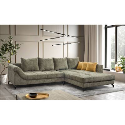 Ecksofa olive Microfaser B/H/T: ca. 306x92x203 cm Ecksofa olive Microfaser B/H/T: ca. 306x92x203 cm