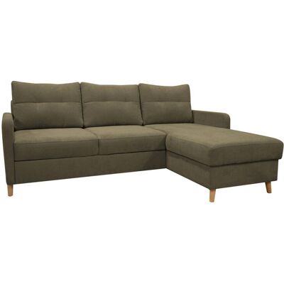 Ecksofa mit Bettfunktion und Bettkasten olive Webstoff B/H/T: ca. 217x93x159 cm Ecksofa mit Bettfunktion und Bettkasten olive Webstoff B/H/T: ca. 217x93x159 cm