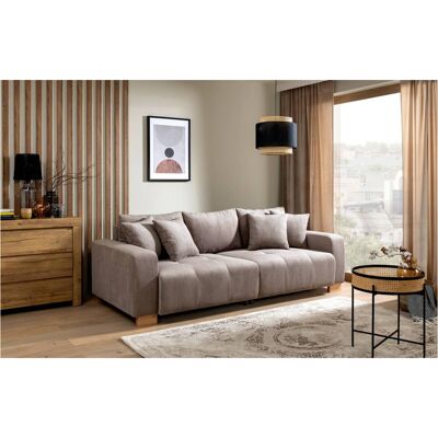 Big Sofa Alpha New dunkelbeige Microfaser B/H/T: ca. 244x85x112 cm Big Sofa Alpha New dunkelbeige Microfaser B/H/T: ca. 244x85x112 cm