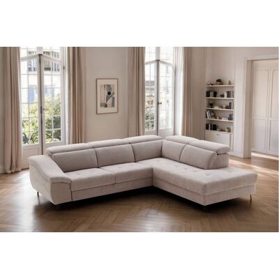 Ecksofa mit Bettfunktion leinen Flachgewebe B/H/T: ca. 280x96x238 cm Ecksofa mit Bettfunktion leinen Flachgewebe B/H/T: ca. 280x96x238 cm