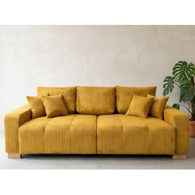 Big Sofa senf Microfaser B/H/T: ca. 248x80x114 cm Big Sofa senf Microfaser B/H/T: ca. 248x80x114 cm