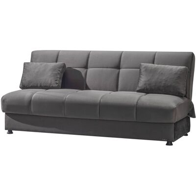 Schlafsofa Alonso grau Microfaser B/H/T: ca. 196x89x83 cm Schlafsofa Alonso grau Microfaser B/H/T: ca. 196x89x83 cm
