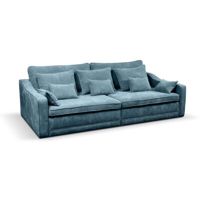 Big Sofa Evora türkis Microfaser B/H/T: ca. 276x71x137 cm Big Sofa Evora türkis Microfaser B/H/T: ca. 276x71x137 cm