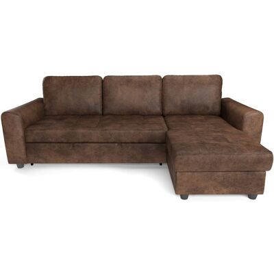 Ecksofa mit Bettfunktion und Bettkasten hellbraun Microfaser B/T: ca. 245x155 cm Ecksofa mit Bettfunktion und Bettkasten hellbraun Microfaser B/T: ca. 245x155 cm