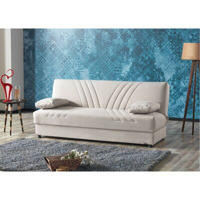 Schlafsofa Kemer beige Microfaser B/H/T: ca. 196x89x84 cm Schlafsofa Kemer beige Microfaser B/H/T: ca. 196x89x84 cm