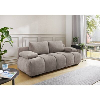 Schlafsofa Greige Polyester B/H/T: ca. 213x86x101 cm Schlafsofa Greige Polyester B/H/T: ca. 213x86x101 cm
