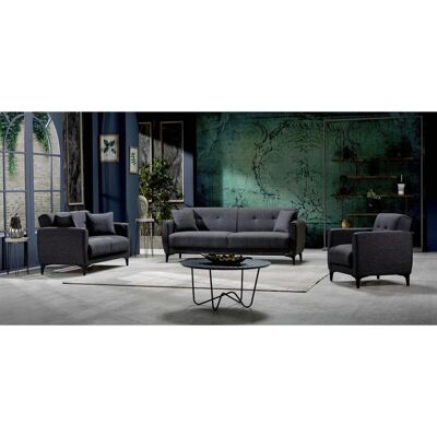 Sofa 3-2-1 San Marino anthrazit Microfaser Sofa 3-2-1 San Marino anthrazit Microfaser
