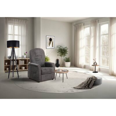 TV-Sessel Uno dunkelgrau Microfaser B/H/T: ca. 78x114x88 cm TV-Sessel Uno dunkelgrau Microfaser B/H/T: ca. 78x114x88 cm