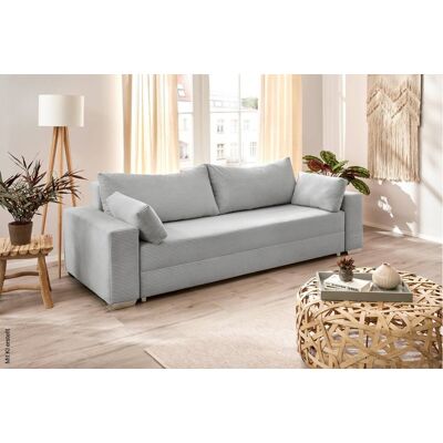 Schlafsofa Turin silber Kunststoff B/H/T: ca. 240x74x95 cm Schlafsofa Turin silber Kunststoff B/H/T: ca. 240x74x95 cm