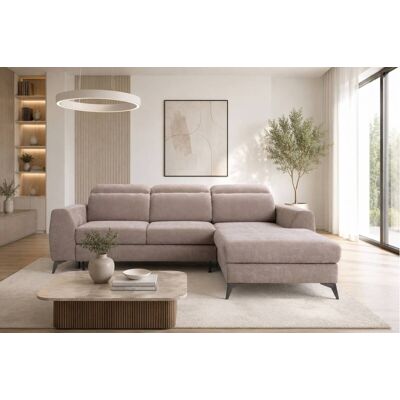 Ecksofa mit Bettfunktion und Bettkasten beige Microfaser B/T: ca. 264x191 cm Ecksofa mit Bettfunktion und Bettkasten beige Microfaser B/T: ca. 264x191 cm