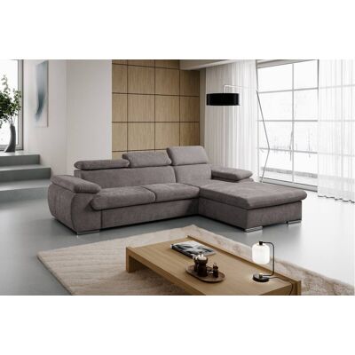 Ecksofa mit Bettfunktion und Bettkasten stone Polyester B/H/T: ca. 284x102x196 cm Ecksofa mit Bettfunktion und Bettkasten stone Polyester B/H/T: ca. 284x102x196 cm