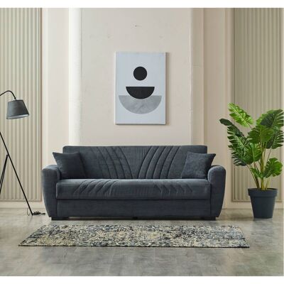 Schlafsofa Alanya grau Microfaser B/H/T: ca. 227x91x83 cm Schlafsofa Alanya grau Microfaser B/H/T: ca. 227x91x83 cm