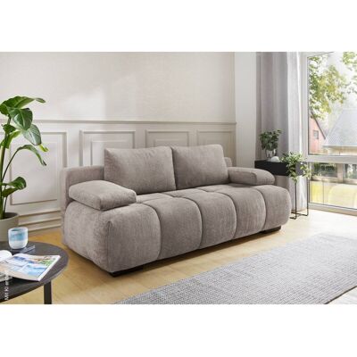 Schlafsofa Greige Polyester B/H/T: ca. 213x86x101 cm Schlafsofa Greige Polyester B/H/T: ca. 213x86x101 cm