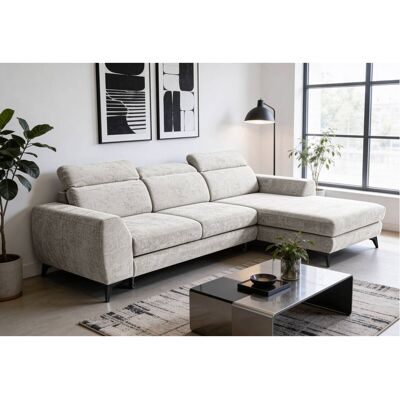 Ecksofa mit Bettfunktion und Bettkasten leinen Microfaser B/T: ca. 264x191 cm Ecksofa mit Bettfunktion und Bettkasten leinen Microfaser B/T: ca. 264x191 cm