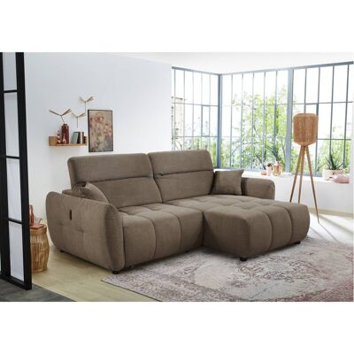 Ecksofa mit elektrischer XXL Sitztiefenverstellung taupe Kord B/H/T: ca. 260x106x191 cm Ecksofa mit elektrischer XXL Sitztiefenverstellung taupe Kord B/H/T: ca. 260x106x191 cm
