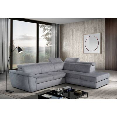 Ecksofa mit Bettfunktion und Bettkasten titanfarbig Flachgewebe B/H/T: ca. 280x108x235 cm Ecksofa mit Bettfunktion und Bettkasten titanfarbig Flachgewebe B/H/T: ca. 280x108x235 cm