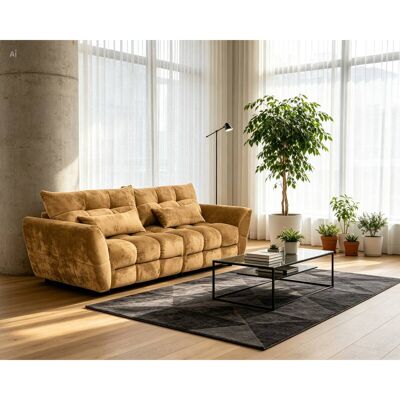 Big Sofa Moma honig Microfaser B/H/T: ca. 250x97x120 cm Big Sofa Moma honig Microfaser B/H/T: ca. 250x97x120 cm