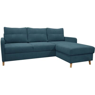 Ecksofa mit Bettfunktion und Bettkasten petrol Webstoff B/H/T: ca. 217x93x159 cm Ecksofa mit Bettfunktion und Bettkasten petrol Webstoff B/H/T: ca. 217x93x159 cm