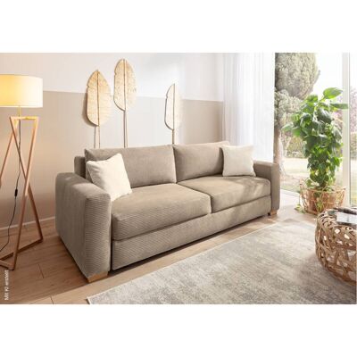 Schlafsofa taupe Polyester B/H/T: ca. 237x90x104 cm Schlafsofa taupe Polyester B/H/T: ca. 237x90x104 cm
