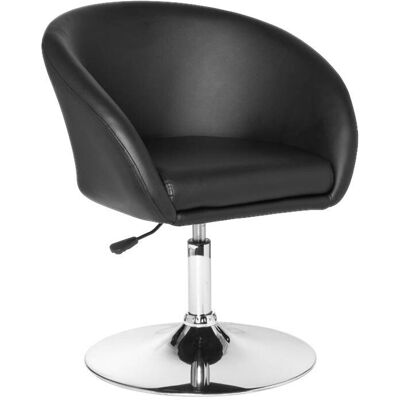 Amstyle Drehstuhl schwarz Kunstleder Metall Amstyle Drehstuhl schwarz Kunstleder Metall