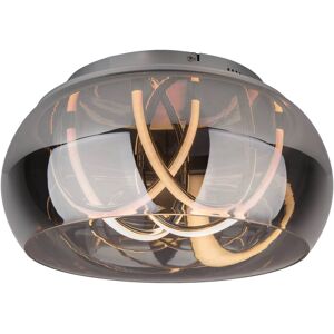 Näve Leuchten LED-Deckenleuchte Chrom Metall Glas B/H/T/D: ca. 45x23,5x45x45 cm Näve Leuchten LED-Deckenleuchte Chrom Metall Glas B/H/T/D: ca. 45x23,5x45x45 cm
