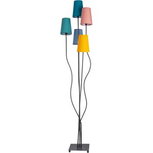 Näve Leuchten Stehleuchte 2074761 multicolor Metall Textil B/H/T: ca. 35x163x40 cm 5 Brennstellen Näve Leuchten Stehleuchte 2074761 multicolor Metall Textil B/H/T: ca. 35x163x40 cm 5 Brennstellen