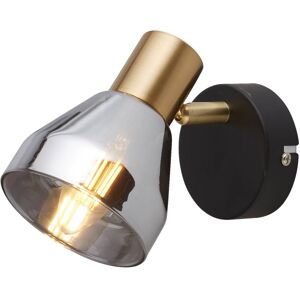 Searchlight Strahler Westminster schwarz messing Glas Stahl B/H/T: ca. 9x17x12 cm E14 1 Brennstellen Searchlight Strahler Westminster schwarz messing Glas Stahl B/H/T: ca. 9x17x12 cm E14 1 Brennstellen