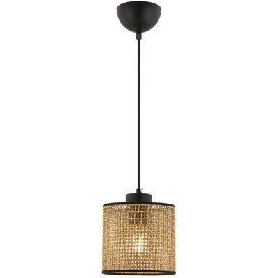 Opviq Pendelleuchte beige Baumwolle Metall B/H/T/L/D: ca. 15x50x15x15x15 cm E27 1 Brennstellen Opviq Pendelleuchte beige Baumwolle Metall B/H/T/L/D: ca. 15x50x15x15x15 cm E27 1 Brennstellen