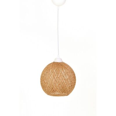 Opviq Pendelleuchte ecru braun B/H/T/L: ca. 22x55x24x22 cm E27 1 Brennstellen Opviq Pendelleuchte ecru braun B/H/T/L: ca. 22x55x24x22 cm E27 1 Brennstellen