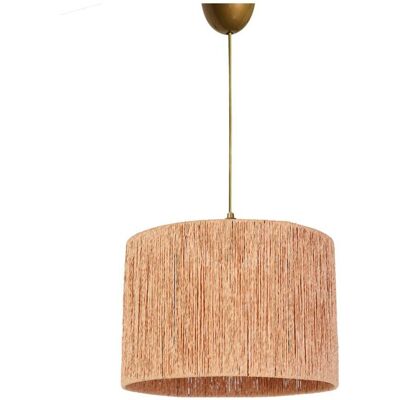 Opviq Pendelleuchte beige Kunststoff Baumwolle B/H/T/L: ca. 30x60x30x30 cm E27 1 Brennstellen Opviq Pendelleuchte beige Kunststoff Baumwolle B/H/T/L: ca. 30x60x30x30 cm E27 1 Brennstellen