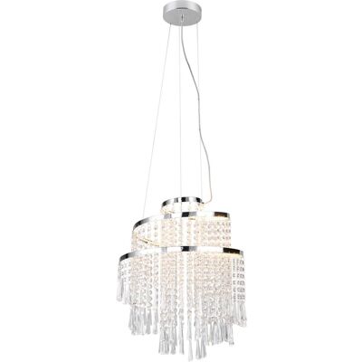 Trio Chrom LED Dimmbar Pendelleuchte - Innenbereich Trio Chrom LED Dimmbar Pendelleuchte - Innenbereich