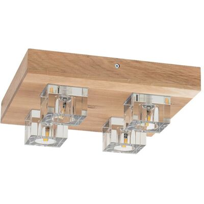 Spot-Light Deckenleuchte Tony B/H/L: ca. 30x9,5x30 cm null 4 Brennstellen Spot-Light Deckenleuchte Tony B/H/L: ca. 30x9,5x30 cm null 4 Brennstellen