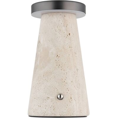 GLOBO Tischleuchte Chrom sand Kunststoff Metall B/H/L: ca. 13,5x20,5x13,5 cm GLOBO Tischleuchte Chrom sand Kunststoff Metall B/H/L: ca. 13,5x20,5x13,5 cm