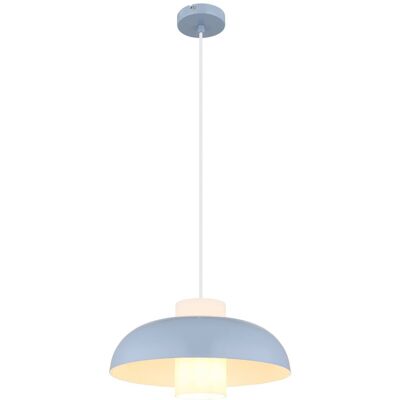 Globo Lighting Pendelleuchte - 120cm Höhe, 38cm Breite, Blau Globo Lighting Pendelleuchte - 120cm Höhe, 38cm Breite, Blau
