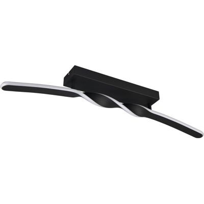 Reality LED-Deckenleuchte Ginko mattschwarz Metall B/H/T: ca. 79x12,5x9 cm 1 Brennstellen Reality LED-Deckenleuchte Ginko mattschwarz Metall B/H/T: ca. 79x12,5x9 cm 1 Brennstellen