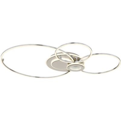 GLOBO LED-Deckenleuchte silber Aluminium Metall B/H/T: ca. 65x8,5x103,5 cm 1 Brennstellen GLOBO LED-Deckenleuchte silber Aluminium Metall B/H/T: ca. 65x8,5x103,5 cm 1 Brennstellen