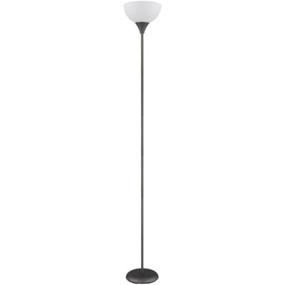 GLOBO Stehlampe titanfarbig schwarz Opal Kunststoff Metall H/D: ca. 178,5x25 cm E27 1 Brennstellen GLOBO Stehlampe titanfarbig schwarz Opal Kunststoff Metall H/D: ca. 178,5x25 cm E27 1 Brennstellen