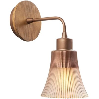 Opviq Wandleuchte Kupfer Glas Metall B/H/L: ca. 13x28x13 cm E27 1 Brennstellen Opviq Wandleuchte Kupfer Glas Metall B/H/L: ca. 13x28x13 cm E27 1 Brennstellen
