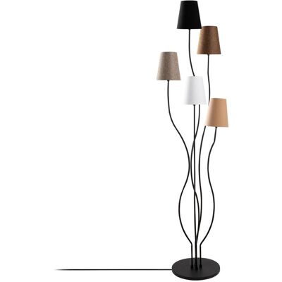 Opviq Stehlampe mehrfarbig Metall B/H/T/L/D: ca. 44x160x44x44x44 cm E14 5 Brennstellen Opviq Stehlampe mehrfarbig Metall B/H/T/L/D: ca. 44x160x44x44x44 cm E14 5 Brennstellen
