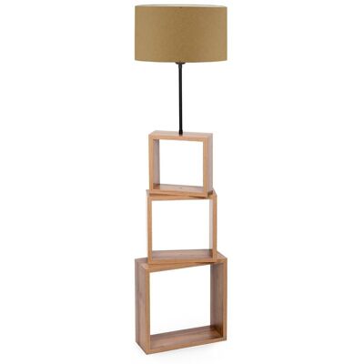 Opviq Stehlampe hellbraun MDF Holz B/H/T/L/D: ca. 37x140x37x37x37 cm E27 1 Brennstellen Opviq Stehlampe hellbraun MDF Holz B/H/T/L/D: ca. 37x140x37x37x37 cm E27 1 Brennstellen