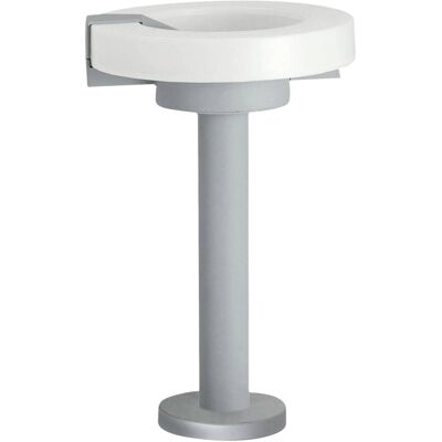 Eglo Stehlampe Roi weiß silber Stahl B/H/L: ca. 26x43x26 cm Eglo Stehlampe Roi weiß silber Stahl B/H/L: ca. 26x43x26 cm