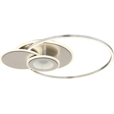 GLOBO LED-Deckenleuchte silber Aluminium Metall B/H/T: ca. 45x7,5x56 cm 1 Brennstellen GLOBO LED-Deckenleuchte silber Aluminium Metall B/H/T: ca. 45x7,5x56 cm 1 Brennstellen