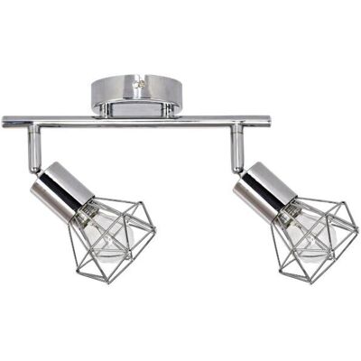 POCOline Spot 2-flg. Aurelius Chrom Metall B/H/L: ca. 21x10x31 cm E14 2 Brennstellen POCOline Spot 2-flg. Aurelius Chrom Metall B/H/L: ca. 21x10x31 cm E14 2 Brennstellen