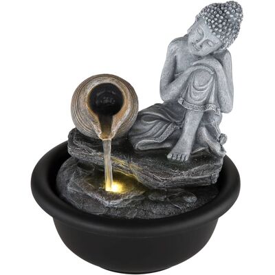 Globo 93039 Indoor-Brunnen - LED, Kunststoff, Schwarz/Grau, 31,5x39x26 cm Globo 93039 Indoor-Brunnen - LED, Kunststoff, Schwarz/Grau, 31,5x39x26 cm