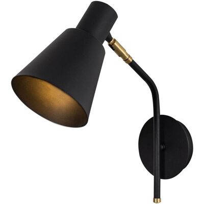 Opviq MR-664 Wandleuchte - Metallisch, schwarz/gold, Modernes Design Opviq MR-664 Wandleuchte - Metallisch, schwarz/gold, Modernes Design