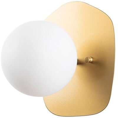 Opviq Wandleuchte gold Glas Metall B/H/L: ca. 25x25x20 cm E14 1 Brennstellen Opviq Wandleuchte gold Glas Metall B/H/L: ca. 25x25x20 cm E14 1 Brennstellen