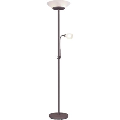 Reality Stehlampe Gerry rost weiß Metall Glas H/D: ca. 180x34 cm E27 2 Brennstellen Reality Stehlampe Gerry rost weiß Metall Glas H/D: ca. 180x34 cm E27 2 Brennstellen