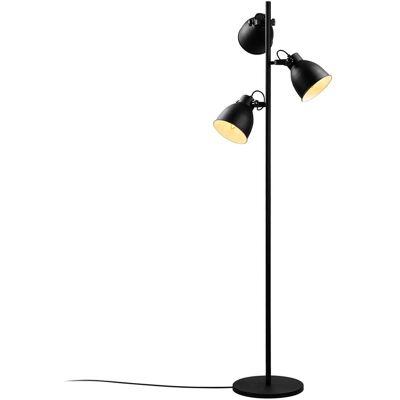 Opviq Stehlampe schwarz Metall B/H/T/L/D: ca. 37x162x37x37x37 cm E14 3 Brennstellen Opviq Stehlampe schwarz Metall B/H/T/L/D: ca. 37x162x37x37x37 cm E14 3 Brennstellen