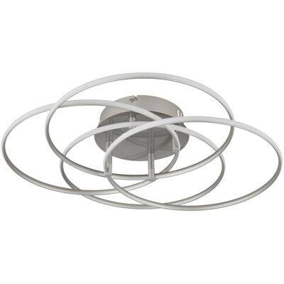 GLOBO Deckenleuchte nickel matt Opal Metall Aluminium H/D: ca. 11,4x51,5 cm 1 Brennstellen GLOBO Deckenleuchte nickel matt Opal Metall Aluminium H/D: ca. 11,4x51,5 cm 1 Brennstellen