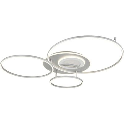 GLOBO LED-Deckenleuchte silber Aluminium Metall B/H/T: ca. 86,4x13x116,6 cm 1 Brennstellen GLOBO LED-Deckenleuchte silber Aluminium Metall B/H/T: ca. 86,4x13x116,6 cm 1 Brennstellen
